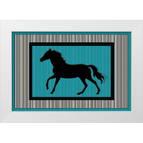 GypsyHorse CollectionSurfacePattern V3 2 White Modern Wood Framed Art Print by LightBoxJournal