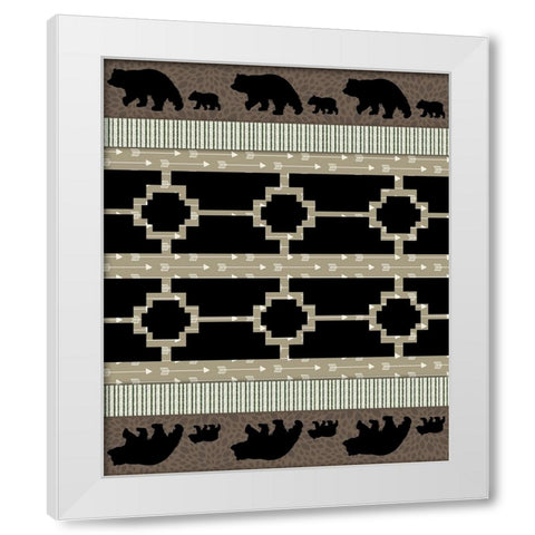 Bear_SurfacePattern V1 3 White Modern Wood Framed Art Print by LightBoxJournal