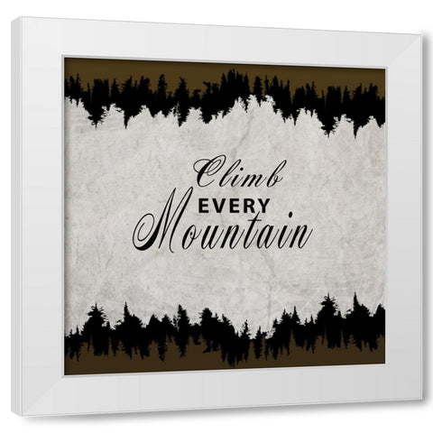 Rustic Lodge Collection Sign V3 White Modern Wood Framed Art Print by LightBoxJournal