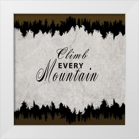 Rustic Lodge Collection Sign V3 White Modern Wood Framed Art Print by LightBoxJournal