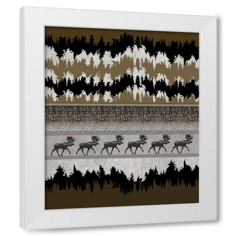 Rustic Lodge Collection V1 2 White Modern Wood Framed Art Print by LightBoxJournal