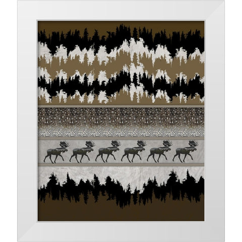 Rustic Lodge Collection V1 2 White Modern Wood Framed Art Print by LightBoxJournal