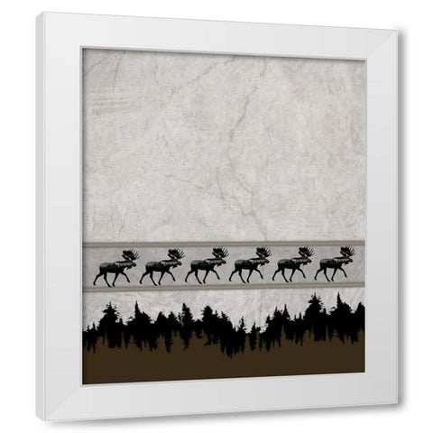 Rustic Lodge Collection V1 3 White Modern Wood Framed Art Print by LightBoxJournal