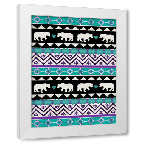 Lodge Surface Pattern_V1 9 White Modern Wood Framed Art Print by LightBoxJournal