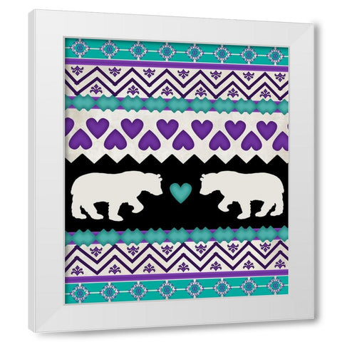 Lodge Surface Pattern_V1 10 White Modern Wood Framed Art Print by LightBoxJournal