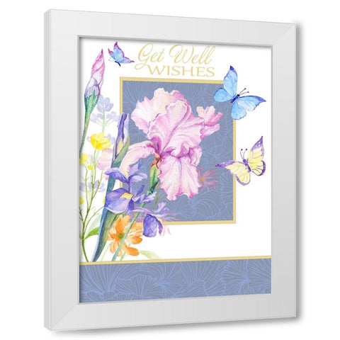 Card Design 3_C White Modern Wood Framed Art Print by LightBoxJournal