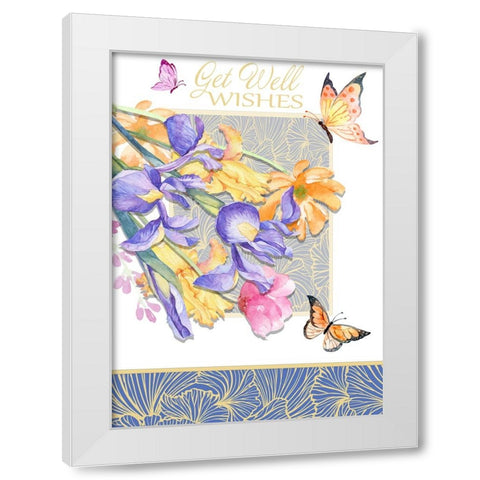 Card Design 3_C3 White Modern Wood Framed Art Print by LightBoxJournal