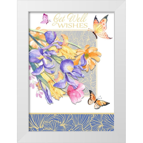 Card Design 3_C3 White Modern Wood Framed Art Print by LightBoxJournal