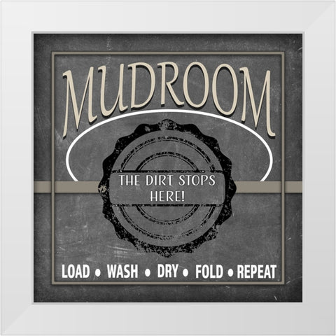 Mudroom 1 White Modern Wood Framed Art Print by LightBoxJournal