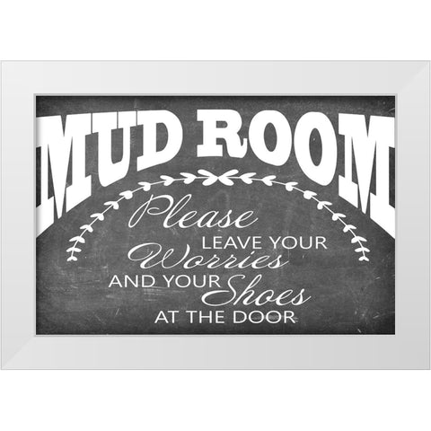 Mudroom 9 White Modern Wood Framed Art Print by LightBoxJournal