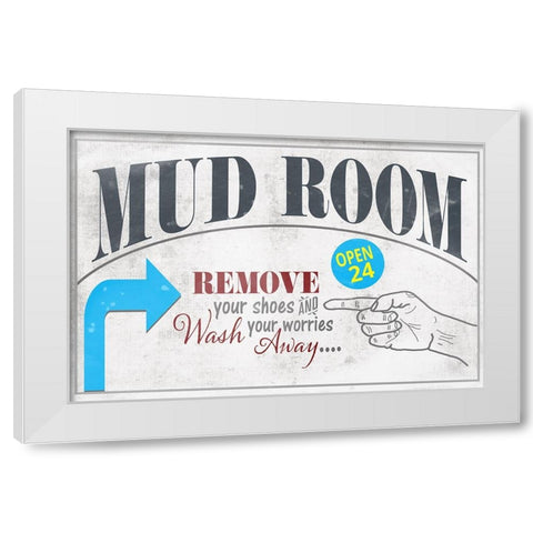 Mudroom 21 White Modern Wood Framed Art Print by LightBoxJournal