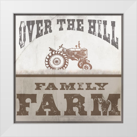 Farm Family 1 White Modern Wood Framed Art Print by LightBoxJournal