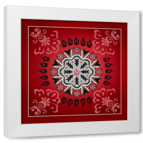Bandanna C1 White Modern Wood Framed Art Print by LightBoxJournal