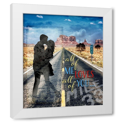 LoveSigns_V4 White Modern Wood Framed Art Print by LightBoxJournal