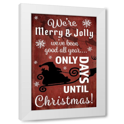 25 Days TilChristmas 001 White Modern Wood Framed Art Print by LightBoxJournal