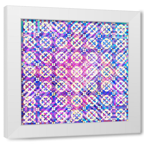 BoHo Girl Pattern 02 White Modern Wood Framed Art Print by LightBoxJournal