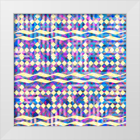 BoHo Girl Pattern 06 White Modern Wood Framed Art Print by LightBoxJournal