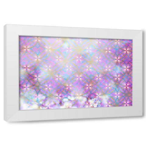 Cherry Blu Pattern 01 White Modern Wood Framed Art Print by LightBoxJournal