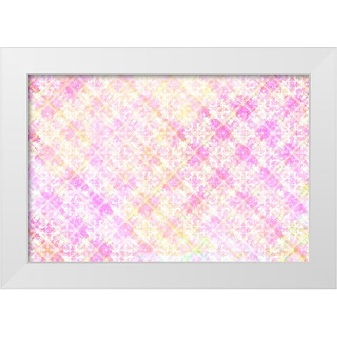 Spring Blooms Pattern 03 White Modern Wood Framed Art Print by LightBoxJournal