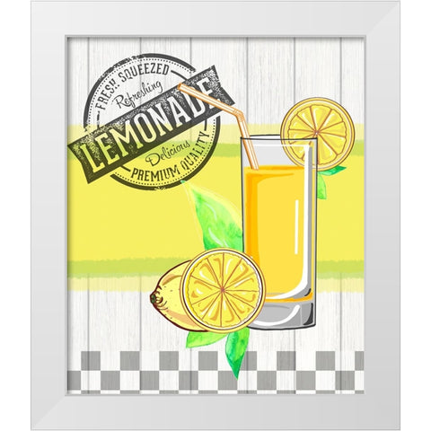 Farm House Lemon vintage sign 3 White Modern Wood Framed Art Print by LightBoxJournal