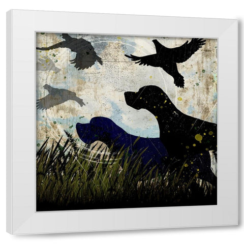 Classic Pointer 06 White Modern Wood Framed Art Print by LightBoxJournal