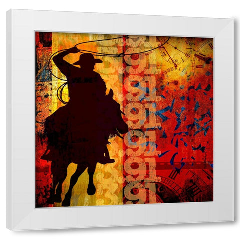 Go Around 01 White Modern Wood Framed Art Print by LightBoxJournal