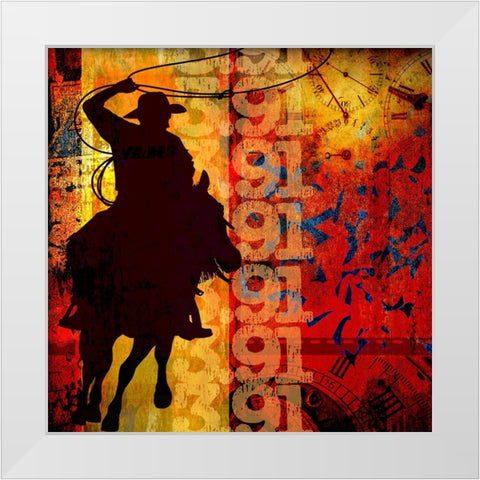 Go Around 01 White Modern Wood Framed Art Print by LightBoxJournal