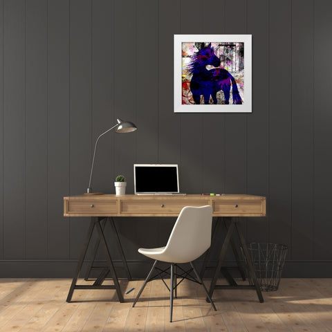 My Painted Pony 03 White Modern Wood Framed Art Print by LightBoxJournal