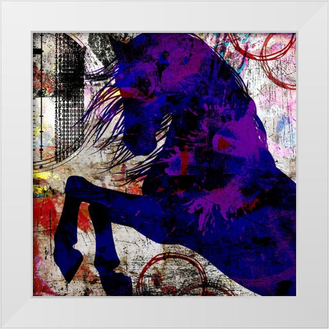 My Painted Pony 04 White Modern Wood Framed Art Print by LightBoxJournal