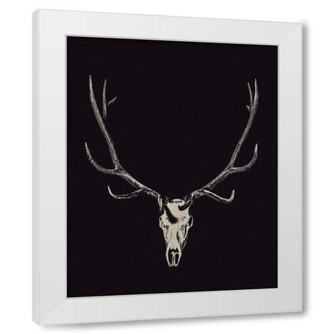 The Rustic Antler 02 White Modern Wood Framed Art Print by LightBoxJournal