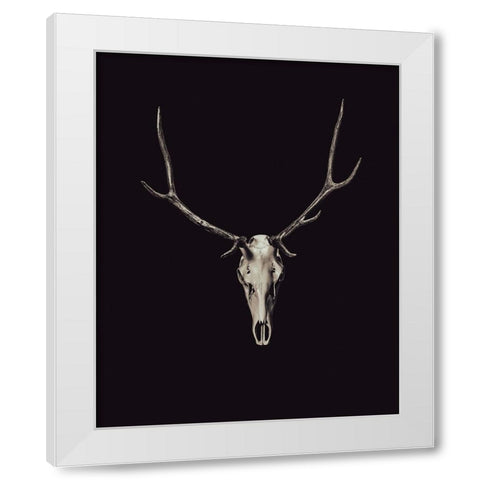 The Rustic Antler 03 White Modern Wood Framed Art Print by LightBoxJournal