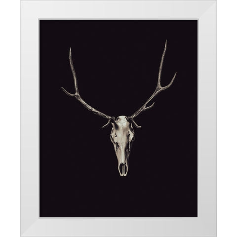 The Rustic Antler 03 White Modern Wood Framed Art Print by LightBoxJournal
