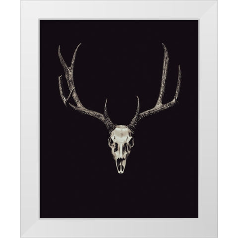 The Rustic Antler 04 White Modern Wood Framed Art Print by LightBoxJournal