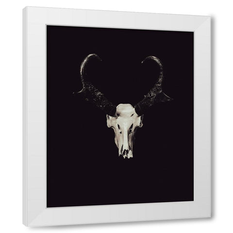 The Rustic Antler 05 White Modern Wood Framed Art Print by LightBoxJournal