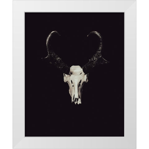The Rustic Antler 05 White Modern Wood Framed Art Print by LightBoxJournal