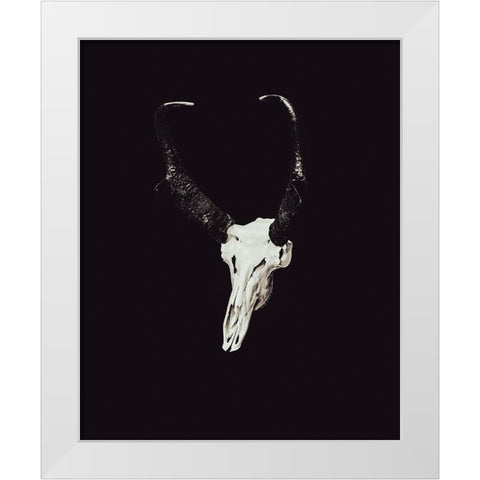 The Rustic Antler 07 White Modern Wood Framed Art Print by LightBoxJournal