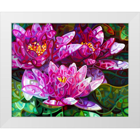 Triumvirate White Modern Wood Framed Art Print by Budan, Mandy