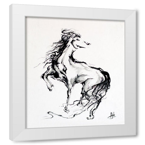 Pride White Modern Wood Framed Art Print by Allante, Marc