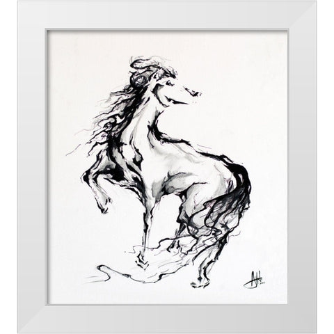 Pride White Modern Wood Framed Art Print by Allante, Marc