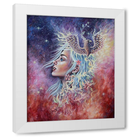 Out of the Ashes White Modern Wood Framed Art Print by Wickstrom, Martin