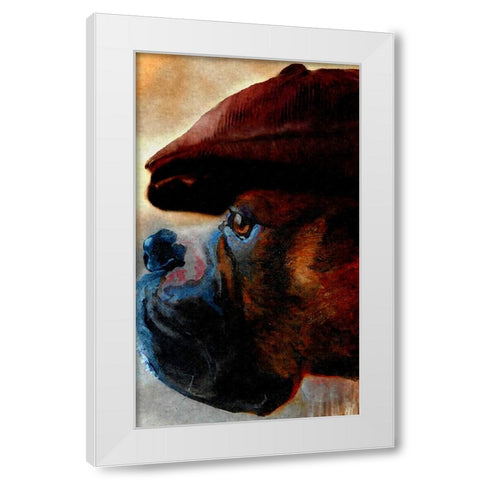 The Duke White Modern Wood Framed Art Print by Murray Henderson Fine Art