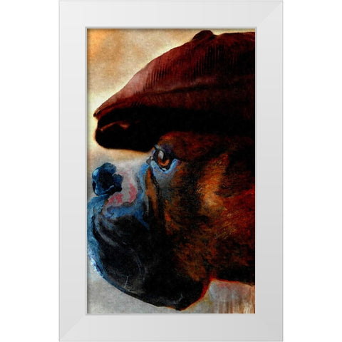 The Duke White Modern Wood Framed Art Print by Murray Henderson Fine Art