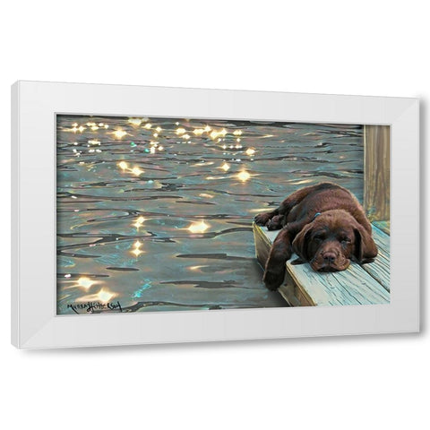 Untitled_Artwork (10) White Modern Wood Framed Art Print by Murray Henderson Fine Art