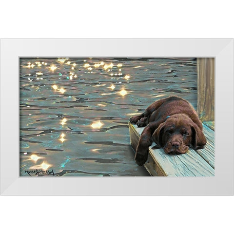 Untitled_Artwork (10) White Modern Wood Framed Art Print by Murray Henderson Fine Art