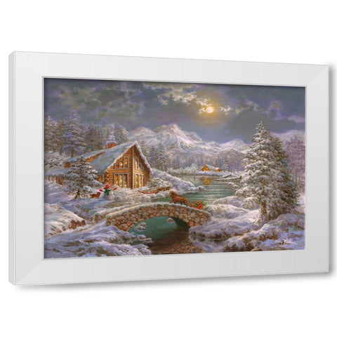 Natures Magical Season White Modern Wood Framed Art Print by Boehme, Nicky