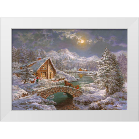 Natures Magical Season White Modern Wood Framed Art Print by Boehme, Nicky