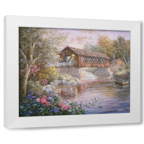 Country Thoroughfare White Modern Wood Framed Art Print by Boehme, Nicky
