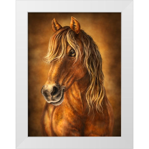 Gold White Modern Wood Framed Art Print by LaMontagne, Patrick