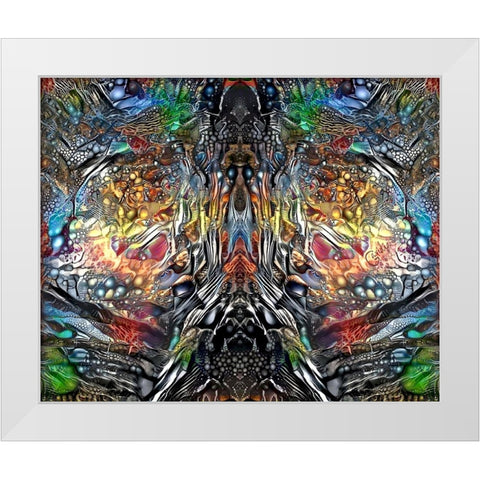 The Color of Wisdom White Modern Wood Framed Art Print by Gavidia, Pedro