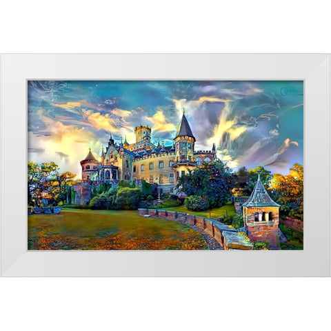 Germany Lower Saxony Marienburg Castle White Modern Wood Framed Art Print by Gavidia, Pedro